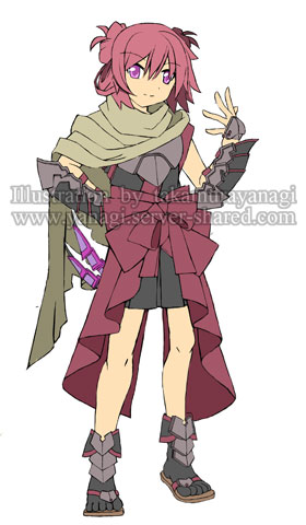 忍びキャラデザイン鎖鎌使いのくノ一