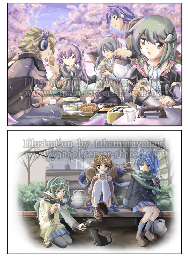 過去絵のイラストまとめ友達と過ごす日常