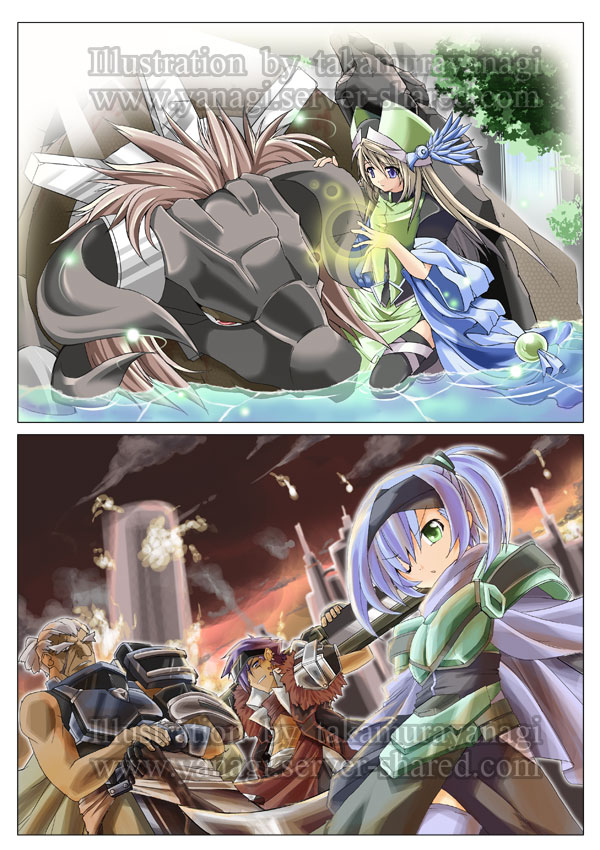 過去絵イラストまとめファンタジーイラスト戦いの後