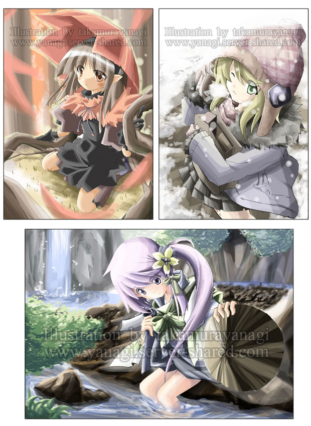 過去絵イラストまとめ秋冬イラスト休憩中