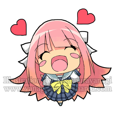 無邪気な女の子ちびキャラデザイン