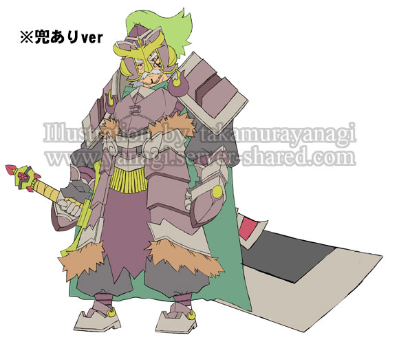 歴戦の老騎士のキャラデザイン