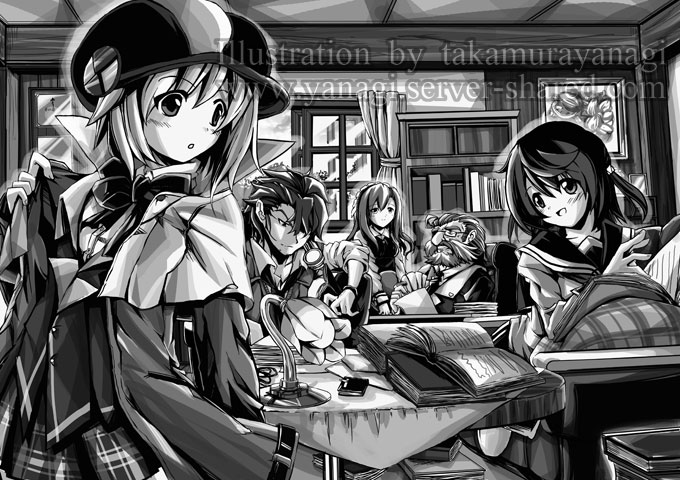 探偵たちの日常イラスト