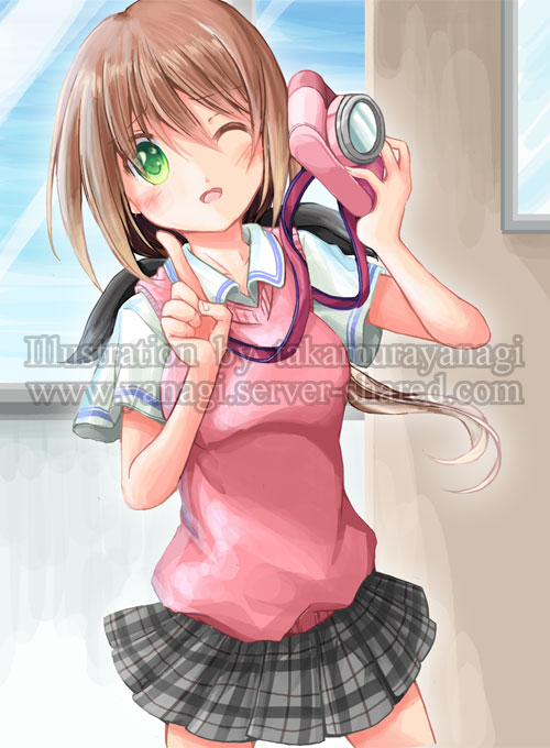 カメラ女子イラスト