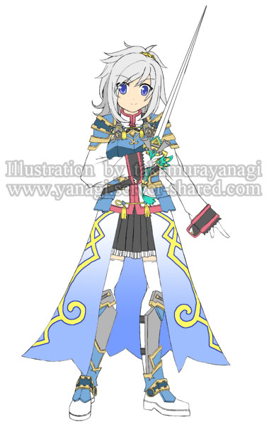 高貴な姫騎士キャラデザイン